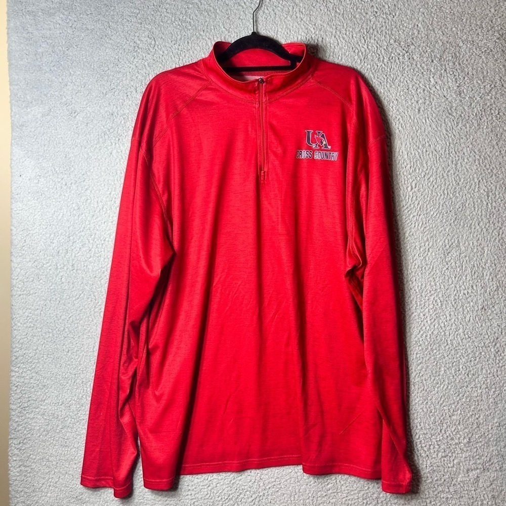 Union Academy Cardinals‎ Pullover Mens 3XL Red BSN Sports 1/4 Zip Pullover